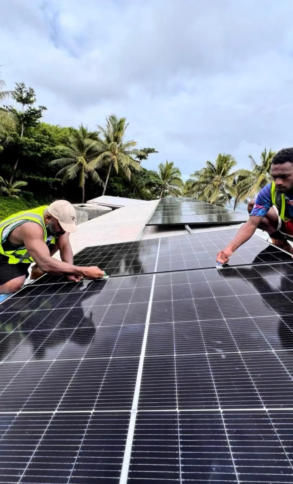 Women's solar installation on Waya Island, Fiji